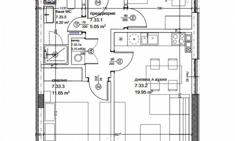 Продава 3-СТАЕН, гр. Варна, Кайсиева градина, снимка 15 - Апартаменти - 55008678