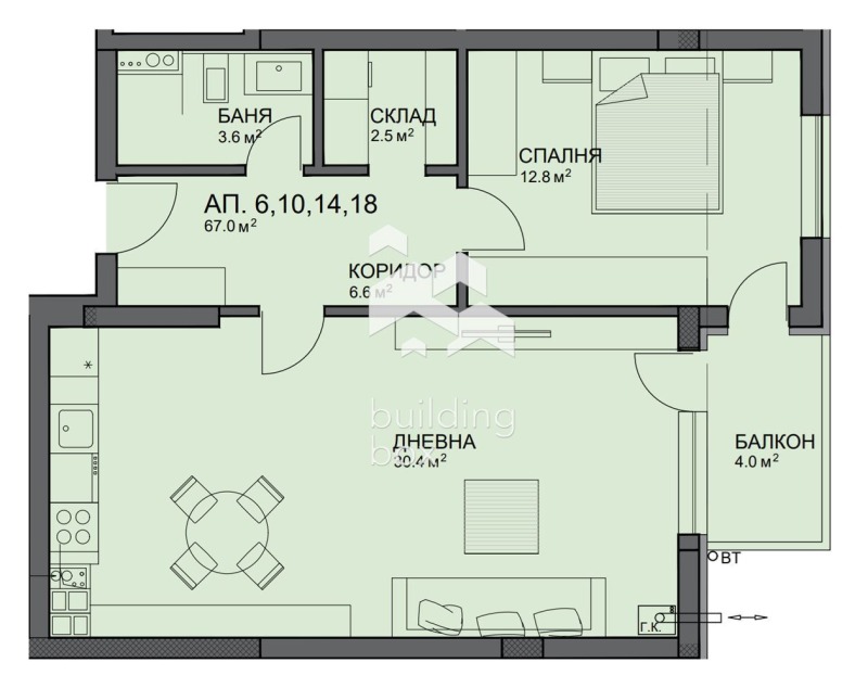 Продава 2-СТАЕН, гр. София, Малинова долина, снимка 4 - Апартаменти - 53596095