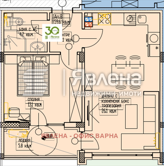 Продава 2-СТАЕН, гр. Варна, м-т Акчелар, снимка 4 - Апартаменти - 55505278