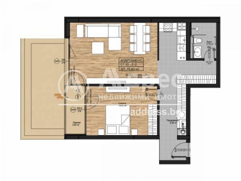 Na sprzedaż  1 sypialnia Sofia , Bojana , 95 mkw | 48645809 - obraz [4]