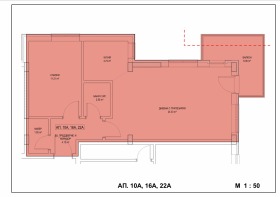 3-стаен град Търговище, Запад 2 3