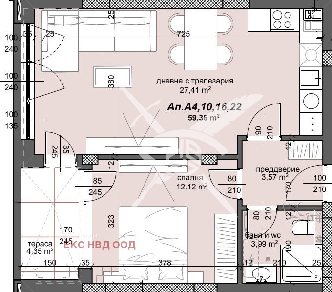 Продава  2-стаен, град Пловдив, Тракия •  102 670 EUR • ID 30629373 — holmes.bg - [1] 