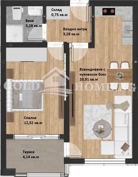 Продава 2-СТАЕН, гр. Пловдив, Христо Смирненски, снимка 2 - Апартаменти - 53645668