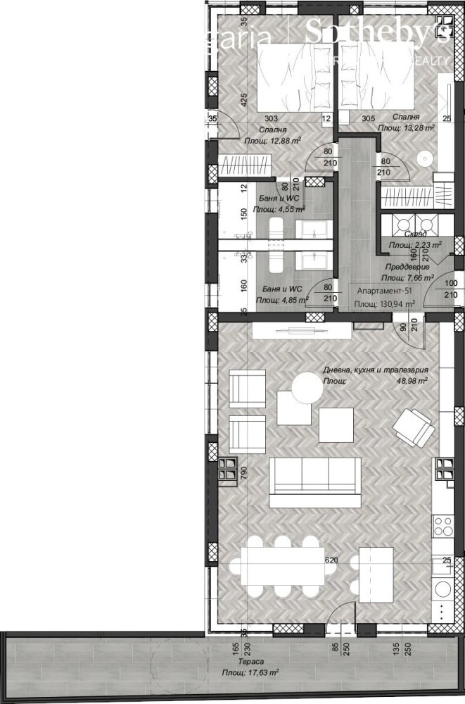 Satılık  2 yatak odası Sofia , Centar , 154 metrekare | 56531680 - görüntü [11]