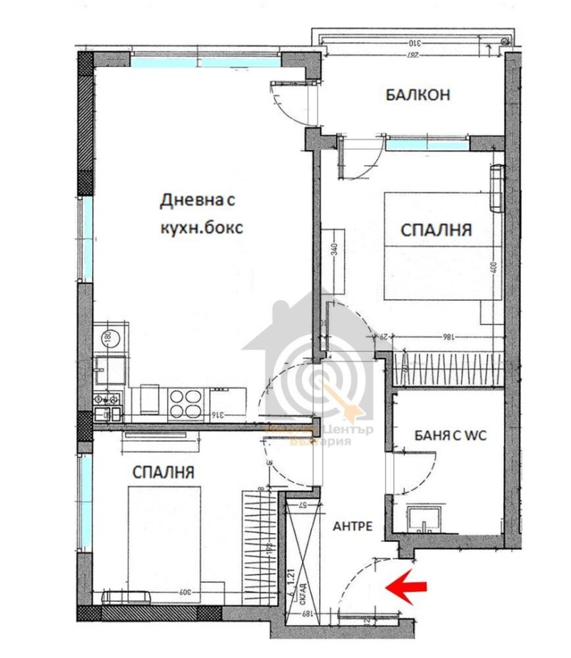 Till salu  2 sovrum Sofia , Darvenica , 80 kvm | 47590242 - bild [5]