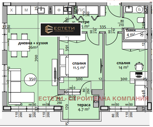 Продава 3-СТАЕН, гр. Стара Загора, Три чучура - център