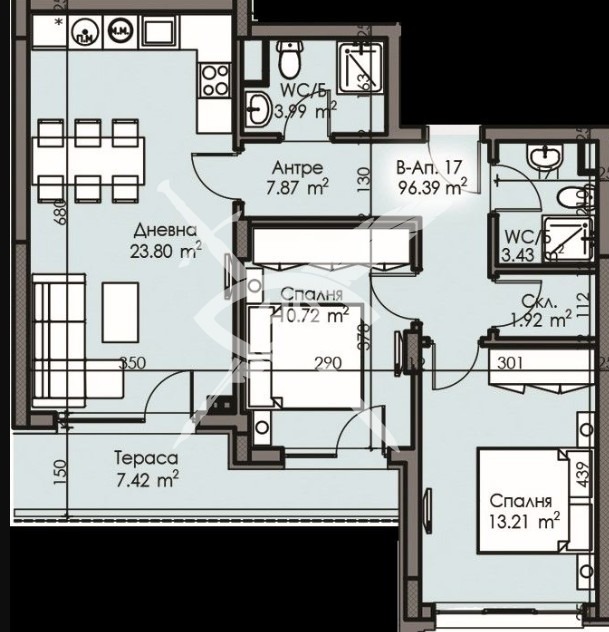 Продава 3-СТАЕН, гр. Бургас, Изгрев, снимка 2 - Aпартаменти - 48248187