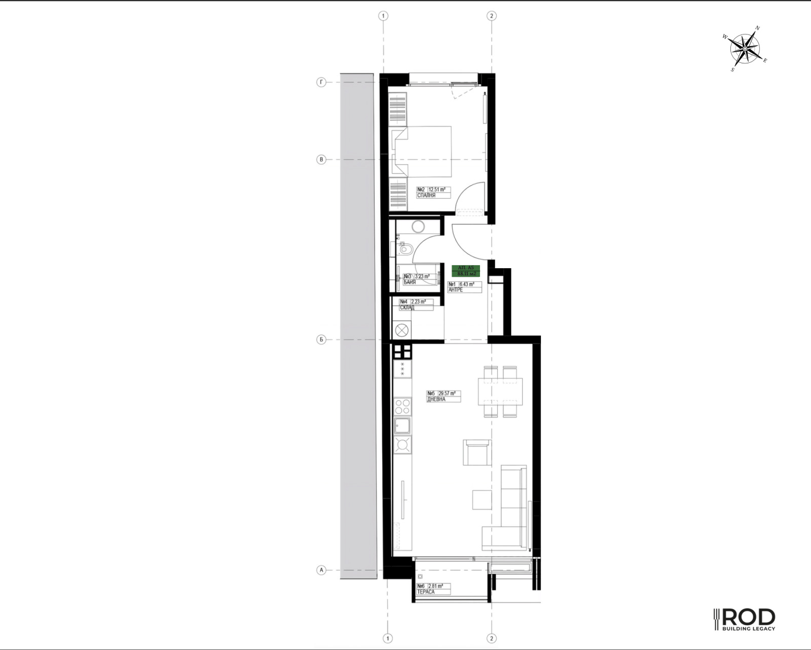 Продава 2-СТАЕН, гр. София, Лагера, снимка 3 - Апартаменти - 55467114