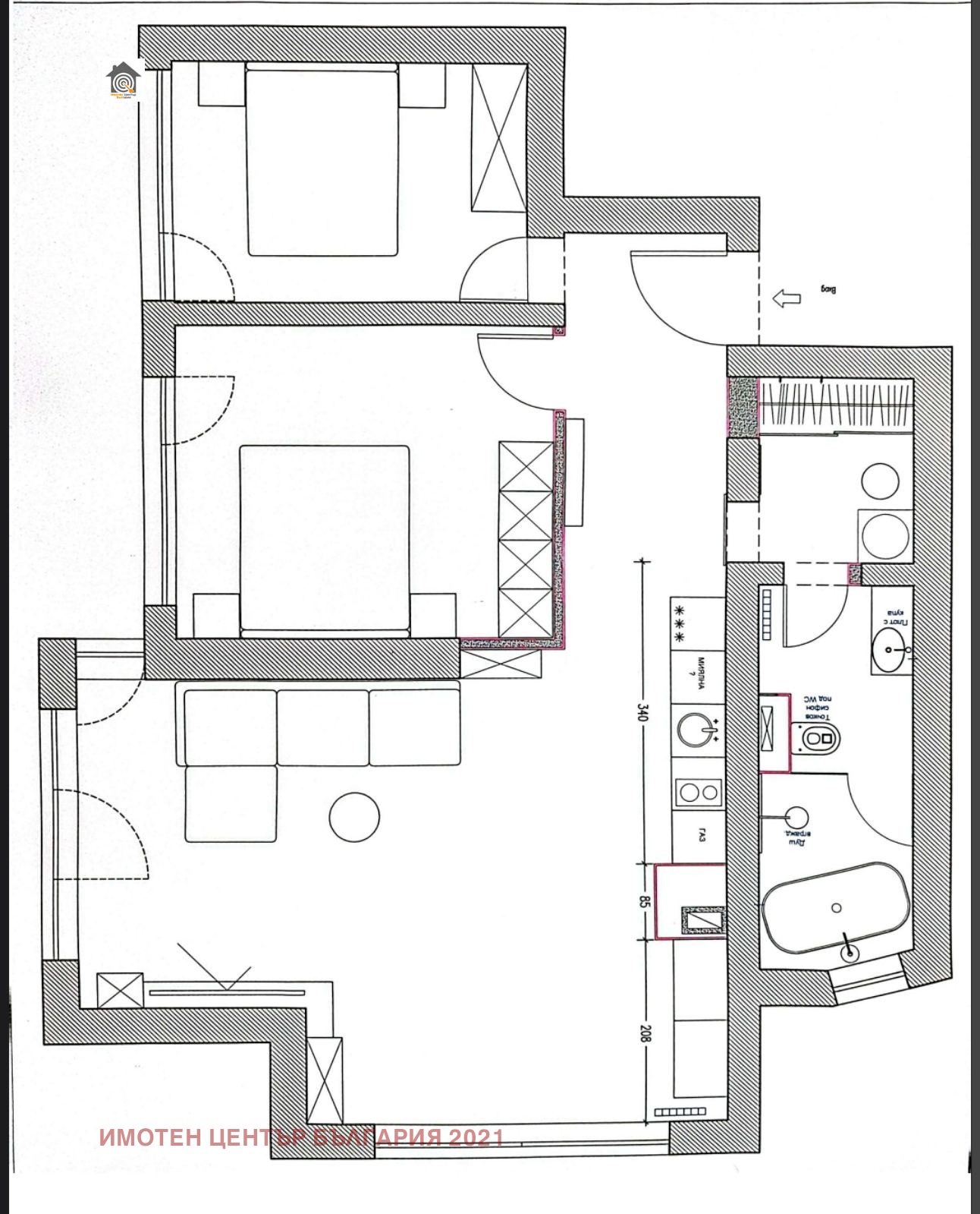 Продава 3-СТАЕН, гр. София, Малинова долина, снимка 14 - Апартаменти - 53800338