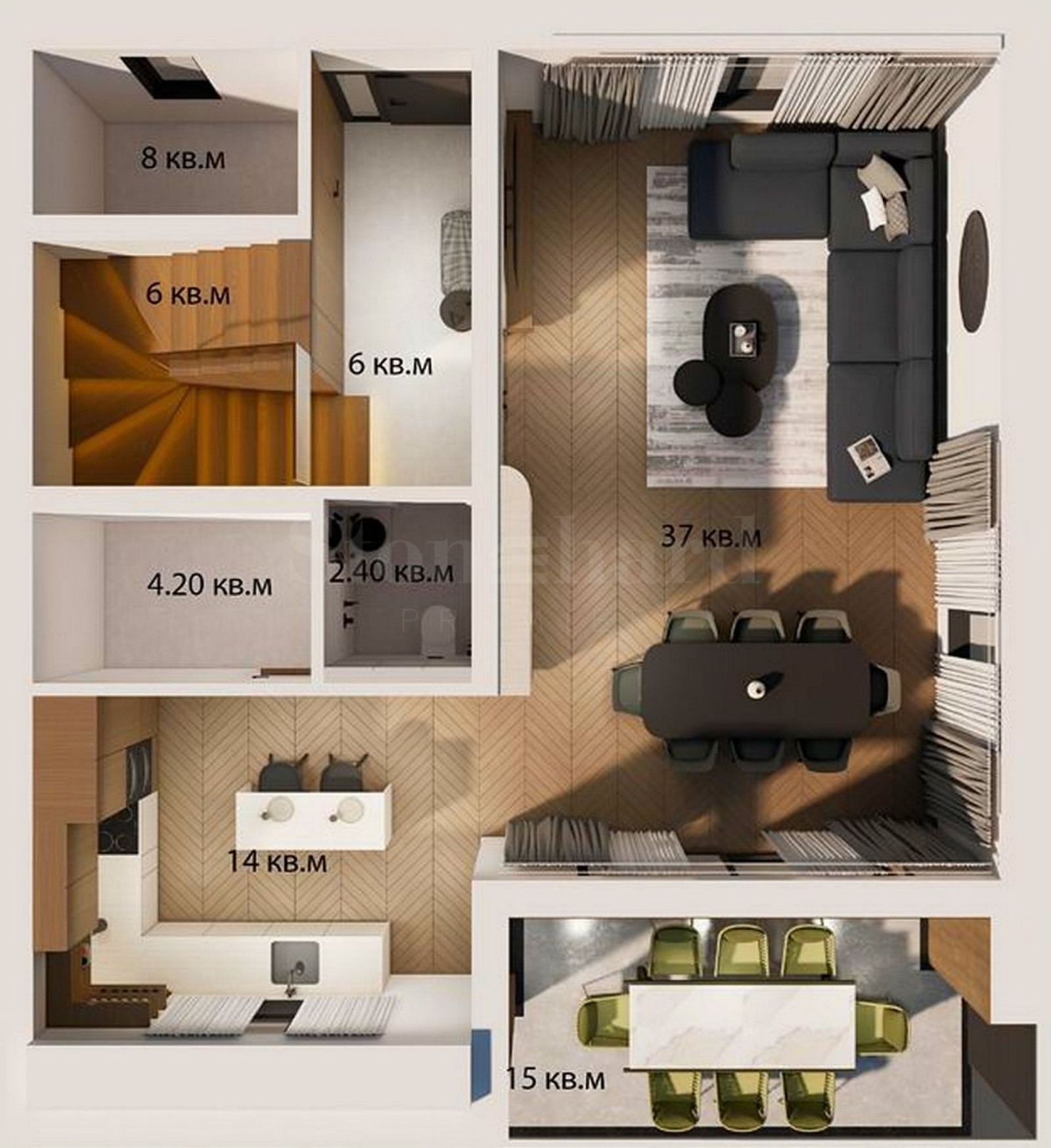 Продава КЪЩА, с. Марково, област Пловдив, снимка 5 - Къщи - 53691606