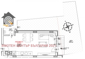 Продава 1-стаен град София Малинова долина - [1] 