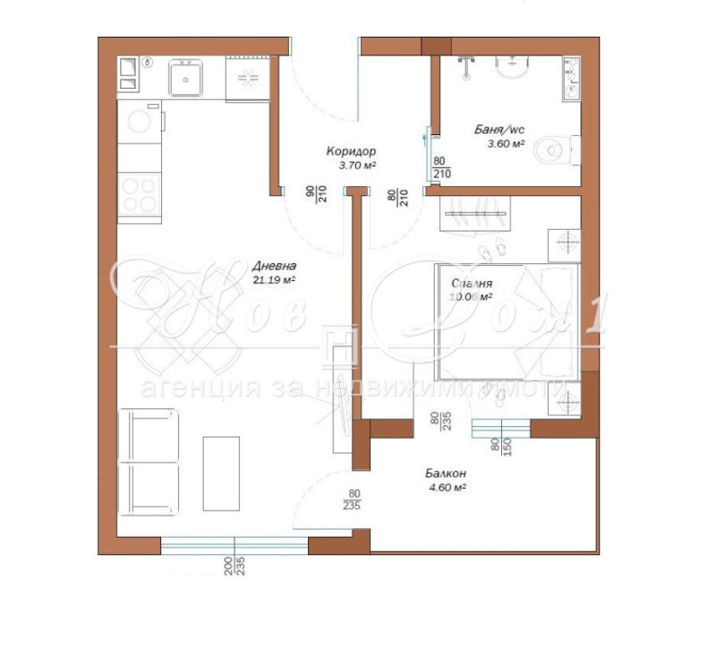 En venta  1 dormitorio Varna , Vazrazhdane 3 , 56 metros cuadrados | 41402022 - imagen [9]