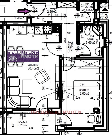 Продава  2-стаен град Пловдив , Беломорски , 70 кв.м | 14434293