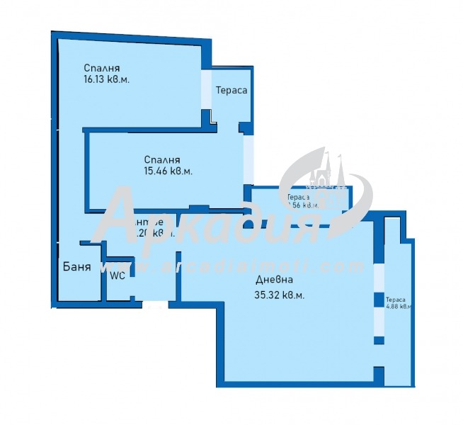 Продается  2 спальни Пловдив , Център , 127 кв.м | 27329811 - изображение [6]