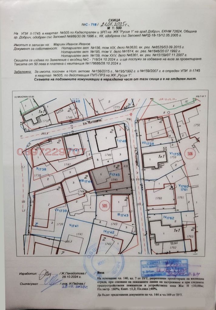 Продава ПАРЦЕЛ, гр. Добрич, Център, снимка 2 - Парцели - 52769941