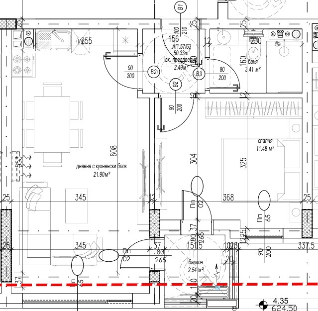 Продава 2-СТАЕН, гр. София, Младост 4, снимка 2 - Апартаменти - 53522110