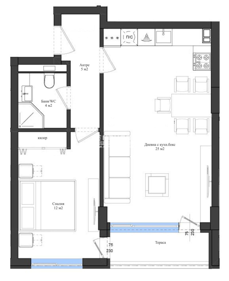 Продава 2-СТАЕН, гр. Пловдив, Кършияка, снимка 3 - Aпартаменти - 47665802