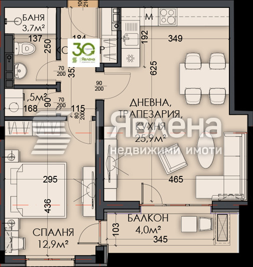 Продава МЕЗОНЕТ, гр. Варна, Виница, снимка 11 - Апартаменти - 55126108