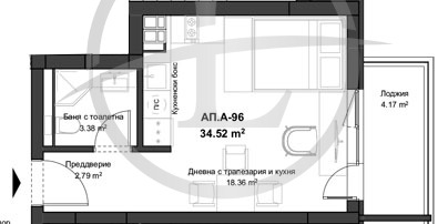 Продава 1-СТАЕН, гр. Пловдив, Кючук Париж, снимка 3 - Aпартаменти - 48875531