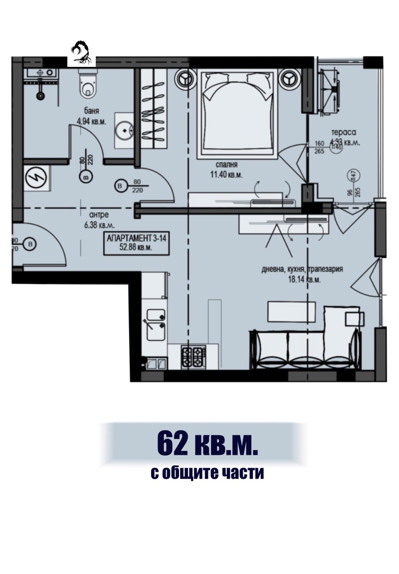 Na prodej  1 ložnice oblast Pazardzhik , Velingrad , 62 m2 | 59205174 - obraz [3]