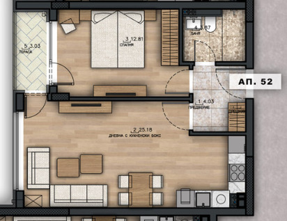 Продава 2-СТАЕН, гр. София, Малинова долина, снимка 5 - Апартаменти - 52452354