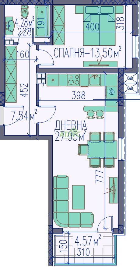 Продава 2-СТАЕН, гр. Пловдив, Център, снимка 2 - Апартаменти - 54864311