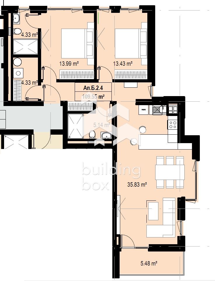 Продава 3-СТАЕН, гр. София, м-т Камбаните, снимка 2 - Апартаменти - 54606890