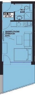Продава  1-стаен област Бургас , гр. Поморие , 42 кв.м | 59548407 - изображение [2]