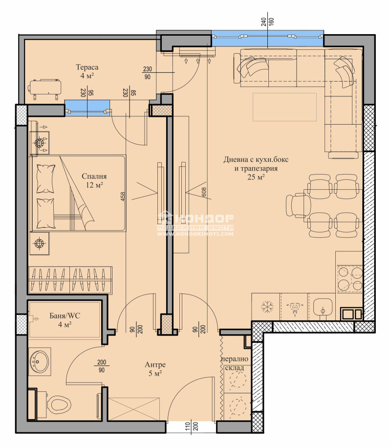 Satılık  1 yatak odası Plovdiv , Vastaniçeski , 71 metrekare | 50469801 - görüntü [2]