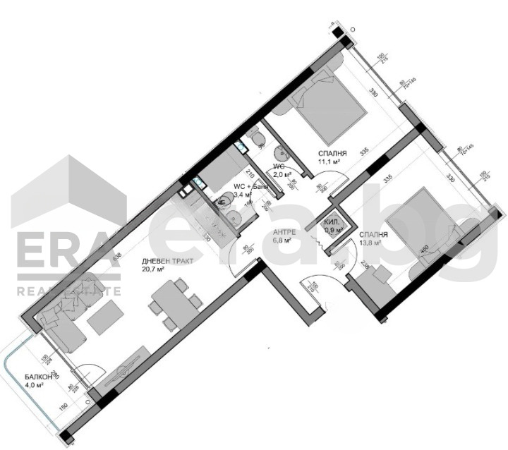 Zu verkaufen  2 Schlafzimmer Warna , Wladislaw Warnentschik 2 , 74 qm | 76622919 - Bild [2]