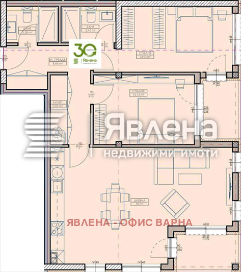 Продава 3-СТАЕН, гр. Варна, Кайсиева градина