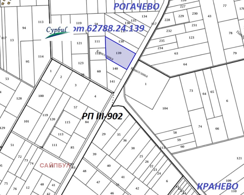 Продава ПАРЦЕЛ в област Добрич, с. Рогачево - 9000 кв.м / 180 000 € » 352 049.40 лв., САЙПБУЛ