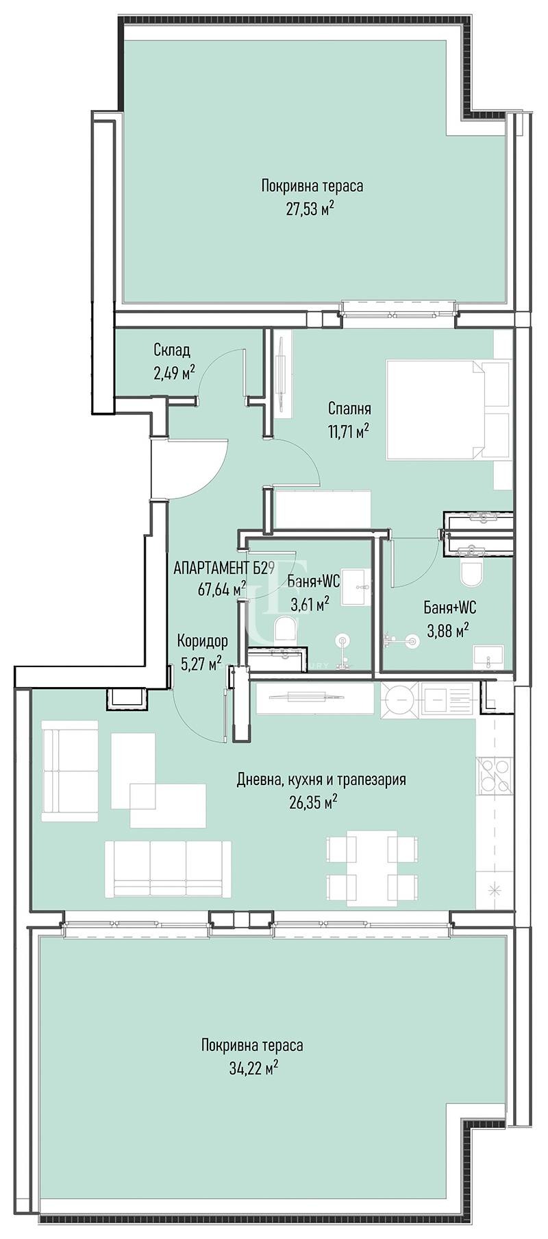Продава 2-СТАЕН, гр. София, Младост 4, снимка 4 - Апартаменти - 53843542