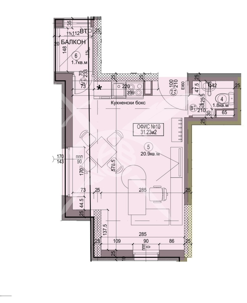 Продава 1-СТАЕН, гр. София, Бъкстон, снимка 2 - Aпартаменти - 48240988