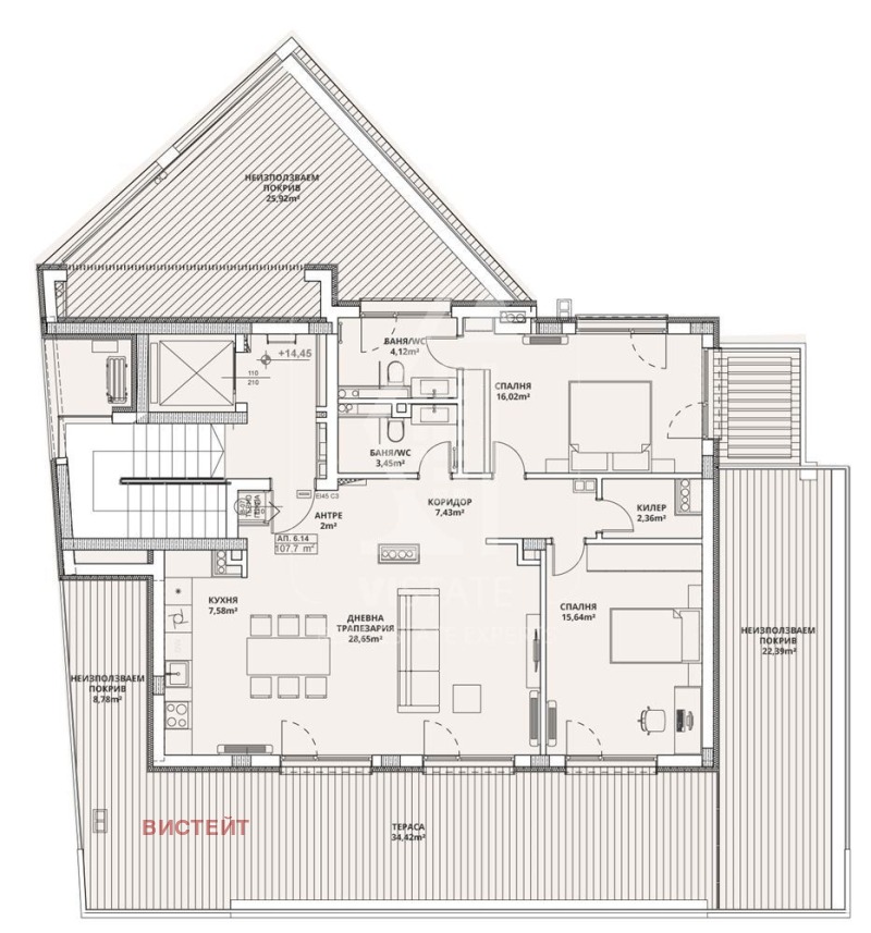 Продава 3-СТАЕН, гр. София, Павлово, снимка 9 - Aпартаменти - 48210096