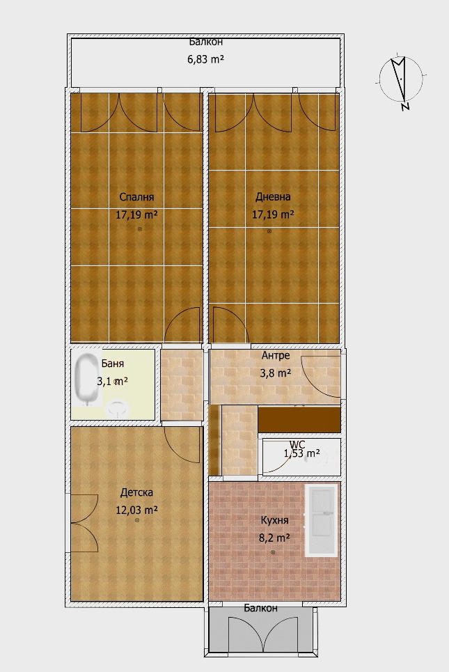 Продава 3-СТАЕН, гр. София, Иван Вазов, снимка 10 - Апартаменти - 55986826