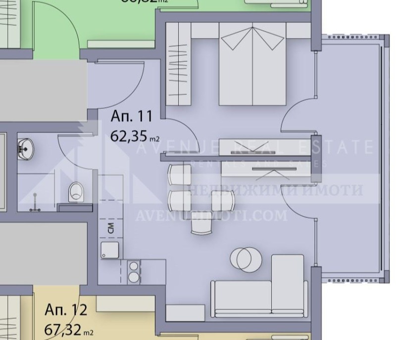 Продава  2-стаен област Бургас , гр. Созопол , 62 кв.м | 69590347 - изображение [2]