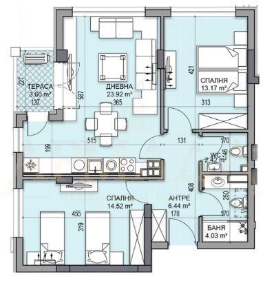 For Sale  2 bedroom Plovdiv , Gagarin , 99 sq.m | 96927264 - image [4]