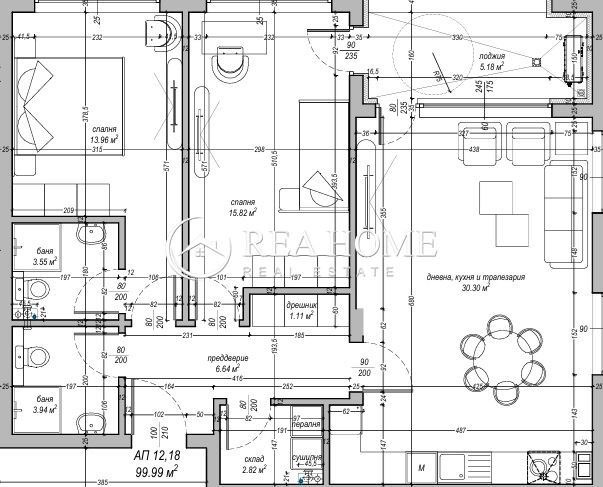 Продается  2 спальни София , Дървеница , 122 кв.м | 84468363 - изображение [5]