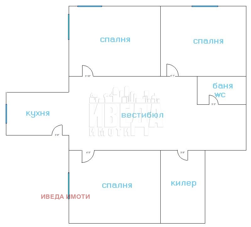 Продава 3-СТАЕН, гр. Варна, Цветен квартал, снимка 13 - Апартаменти - 52361793