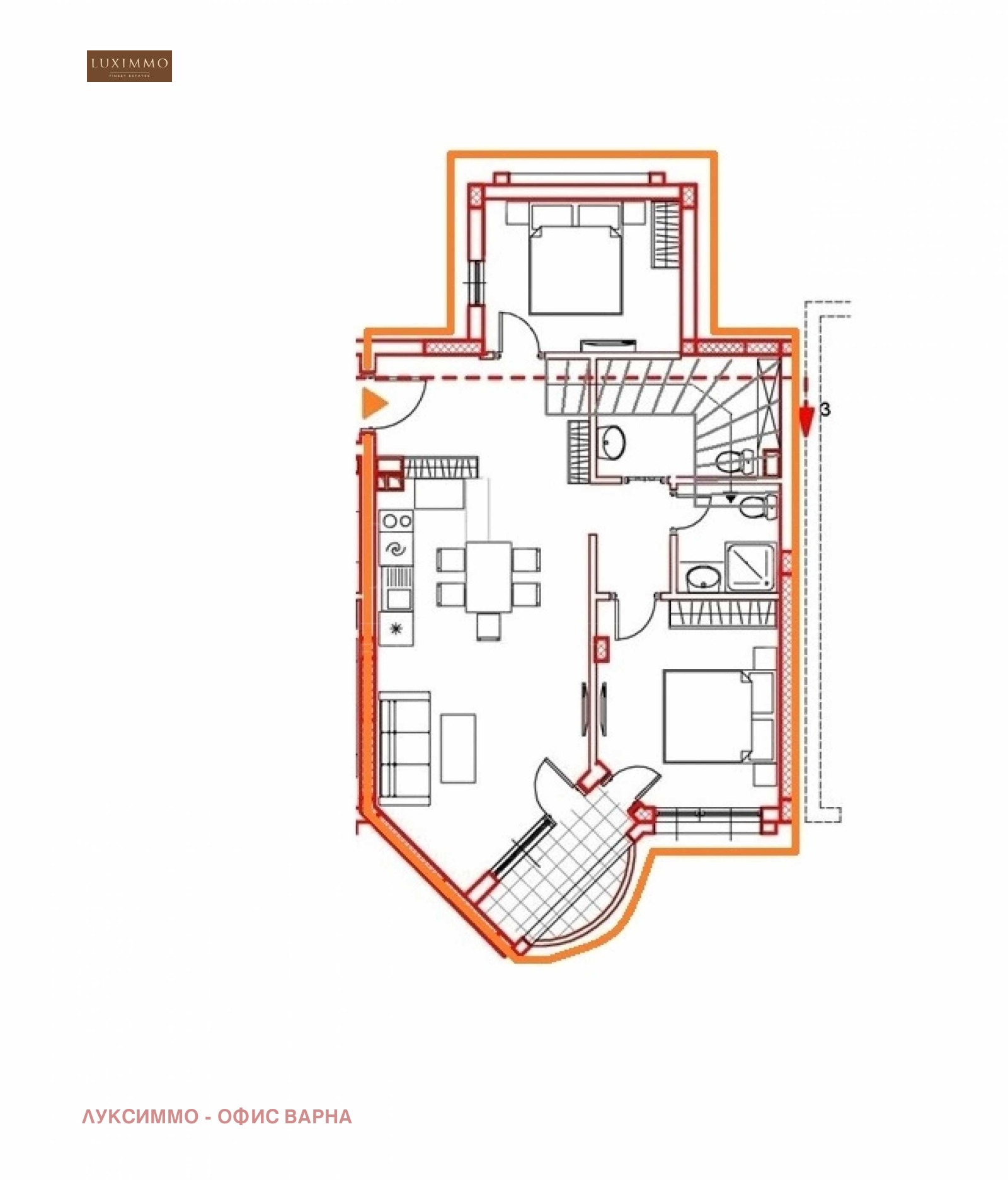 Продава 3-СТАЕН, гр. Варна, м-т Ален мак, снимка 3 - Апартаменти - 54206401