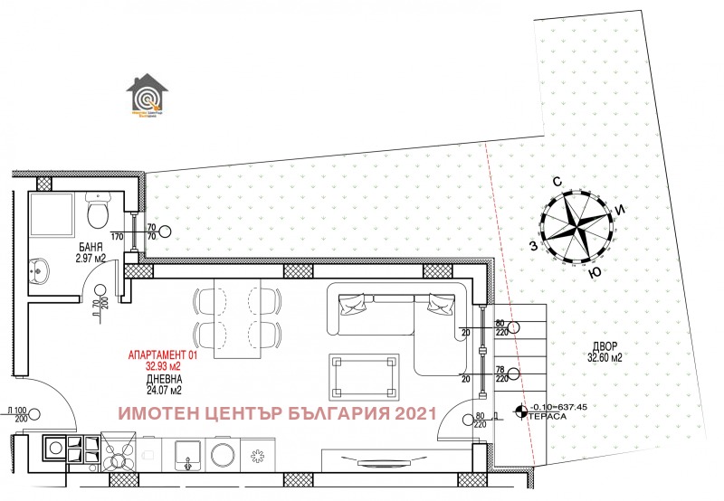 Продава 1-СТАЕН, гр. София, Витоша, снимка 2 - Aпартаменти - 47717535