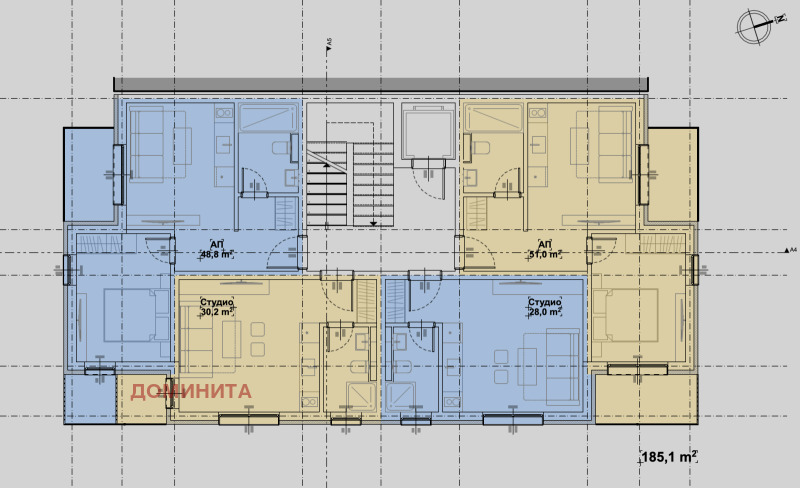 For Sale  Studio region Burgas , Primorsko , 37 sq.m | 68917536 - image [4]