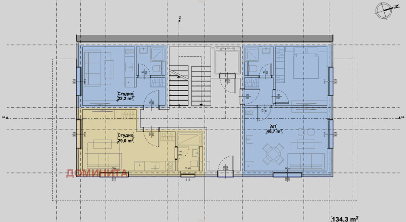 For Sale  Studio region Burgas , Primorsko , 37 sq.m | 68917536 - image [3]