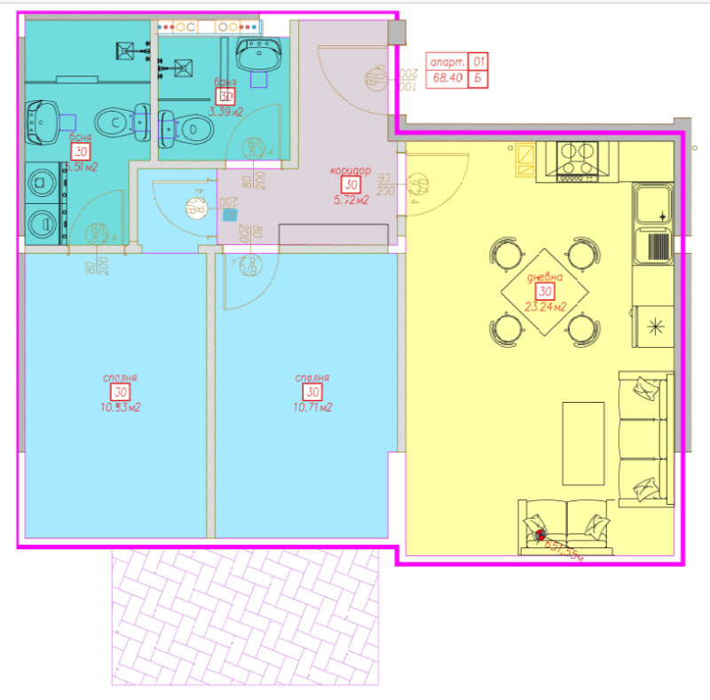 En venta  2 dormitorios Sofia , Sujodol , 77 metros cuadrados | 30074712