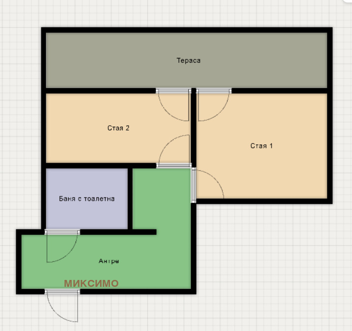 À vendre  Studio Rouse , Zdravets Iztok , 48 m² | 82841912