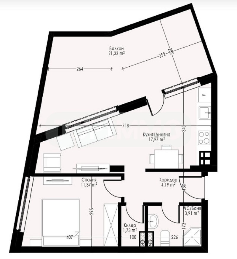 Продава  2-стаен град Варна , Възраждане 4 , 89 кв.м | 87840953 - изображение [2]