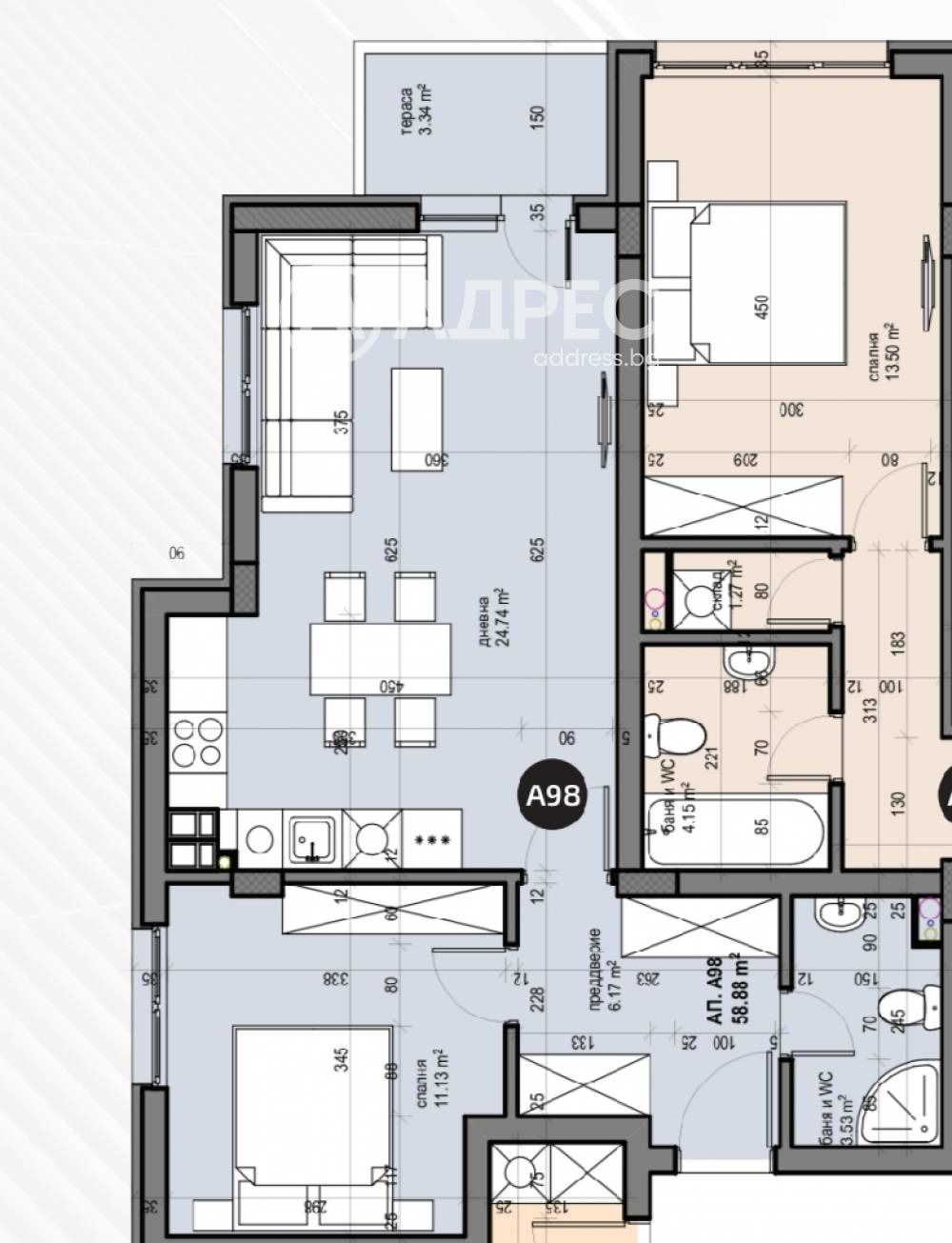 Продава 2-СТАЕН, гр. София, Люлин 5, снимка 4 - Апартаменти - 49054219