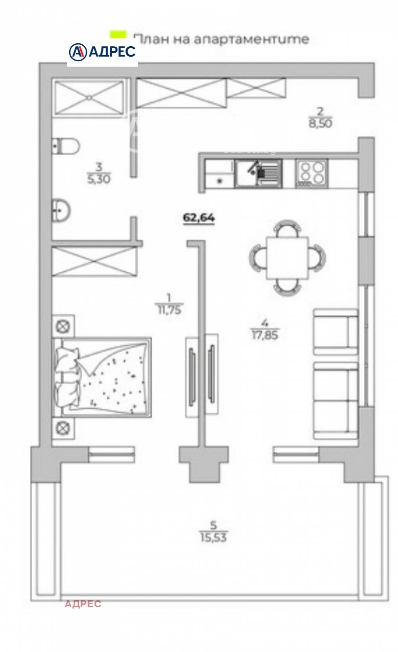 Продава 2-СТАЕН, гр. Варна, к.к. Чайка, снимка 4 - Апартаменти - 52494262