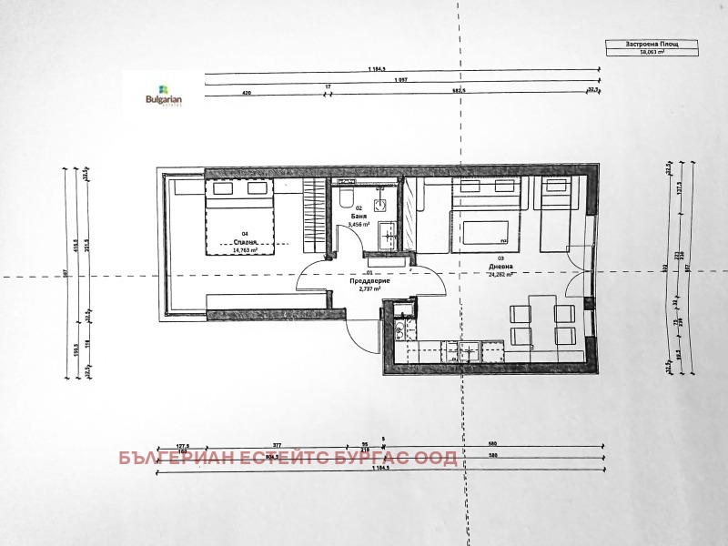 Продава  2-стаен област Бургас , к.к. Елените , 66 кв.м | 56191390 - изображение [15]